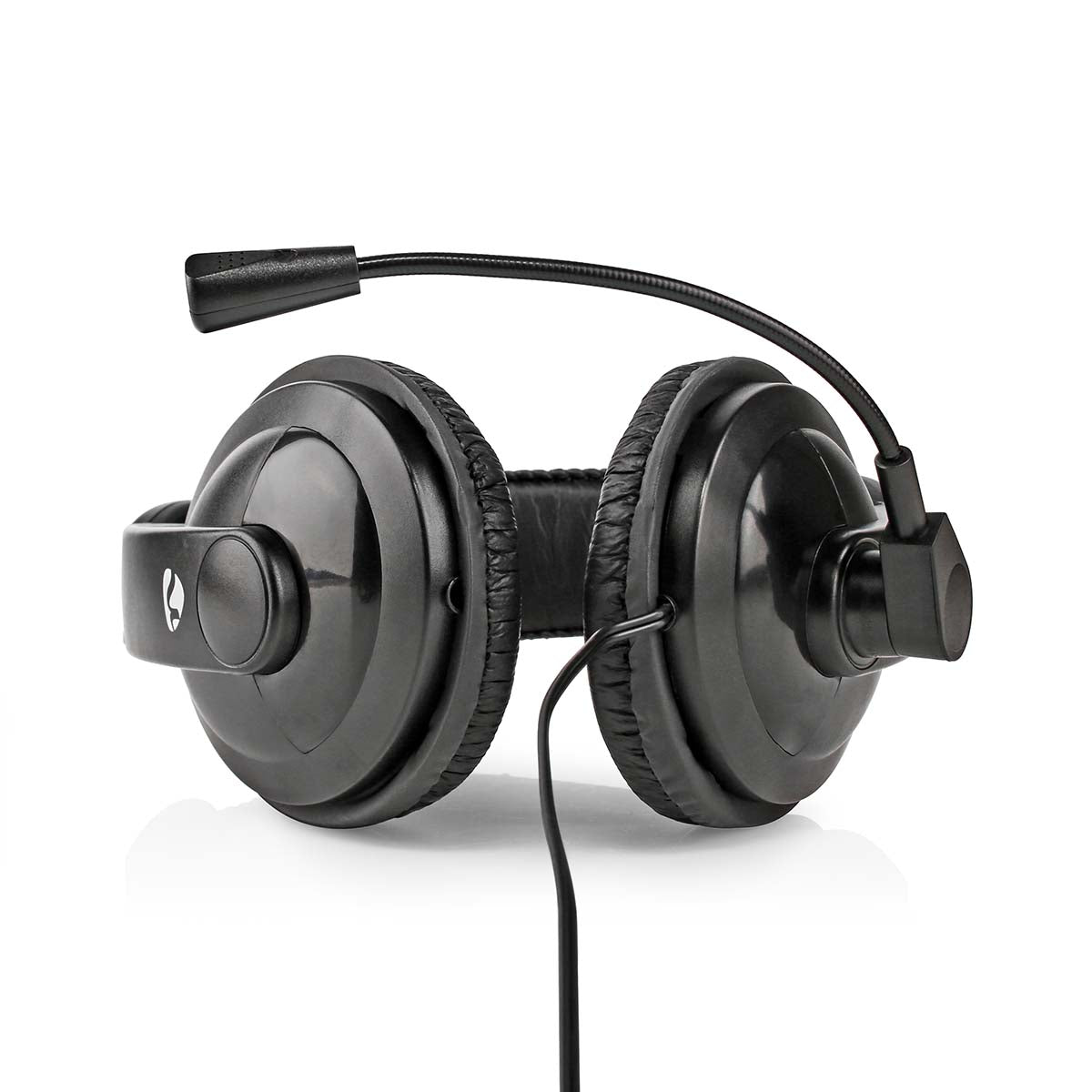 PC-Headset | Über Ohr | Stereo | 1x 3.5 mm / 2x 3.5 mm | Klappbarer Mikrofon | Schwarz