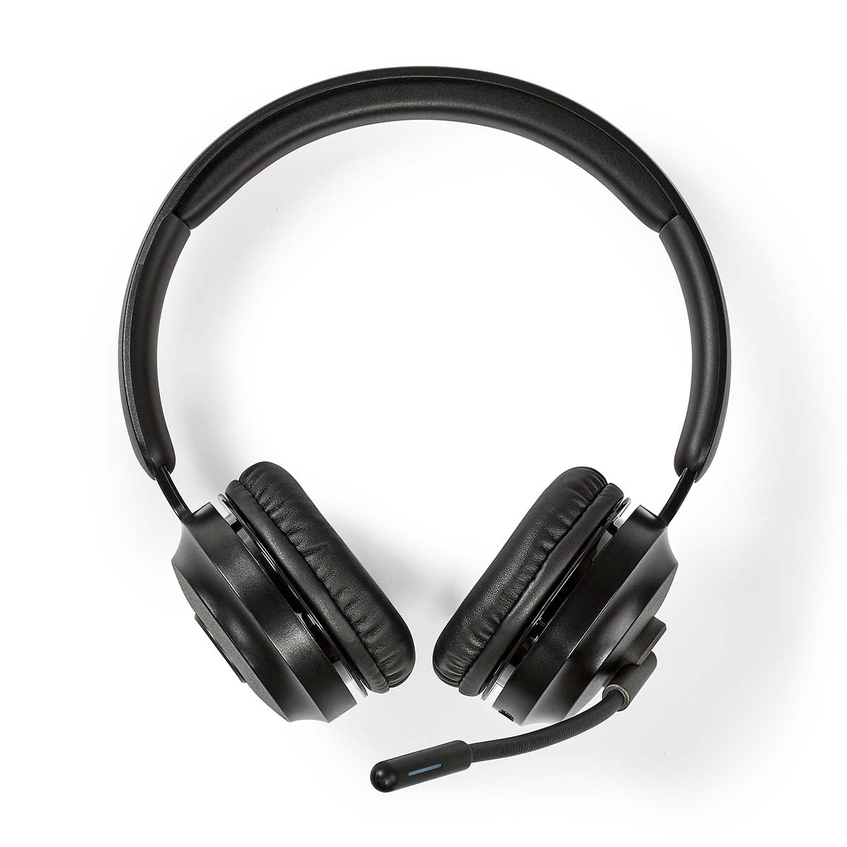 PC-Headset | Auf Ohr | Stereo | Bluetooth | Klappbarer Mikrofon | Schwarz