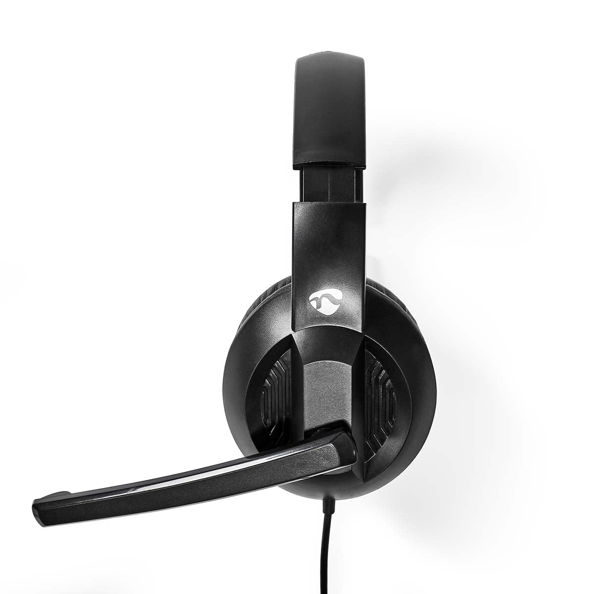 PC-Headset | Über Ohr | Stereo | USB Type-A / USB Type-C™ | Klappbarer Mikrofon | Schwarz