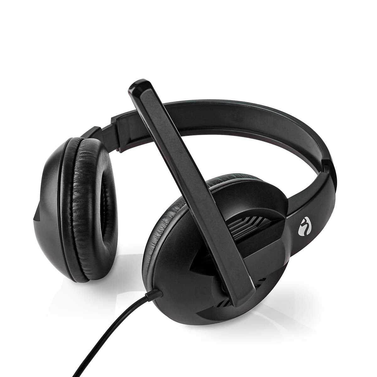 PC-Headset | Über Ohr | Stereo | USB Type-A / USB Type-C™ | Klappbarer Mikrofon | Schwarz