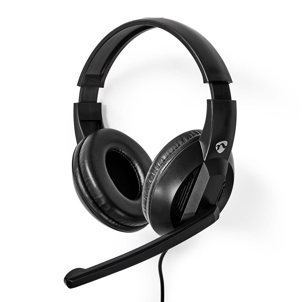 PC-Headset | Über Ohr | Stereo | USB Type-A / USB Type-C™ | Klappbarer Mikrofon | Schwarz