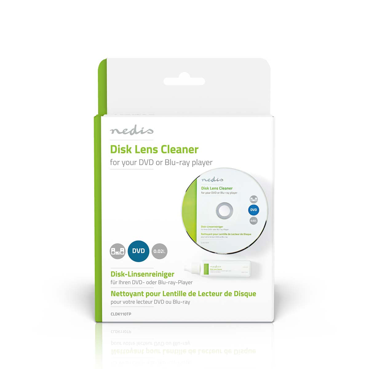 CD LinsenreinigerCleaner | Reinigungsdisk | 20 ml | Blu-ray Player / DVD Spieler