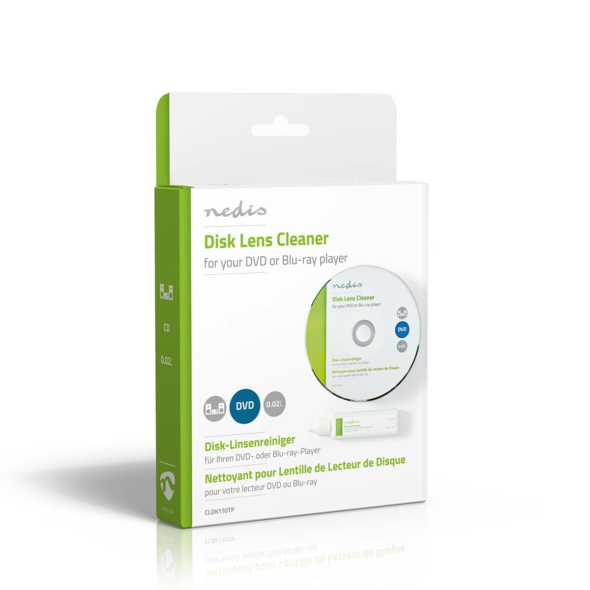 CD LinsenreinigerCleaner | Reinigungsdisk | 20 ml | Blu-ray Player / DVD Spieler