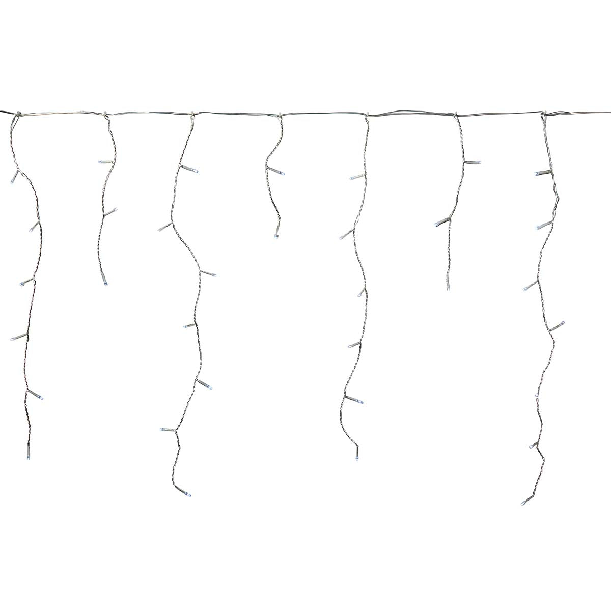 Dekorative Eiszapfenlichter | 180 LED's | Kaltweiss | 5.90 m | Lichteffekte: 7 | Netzstromversorgung
