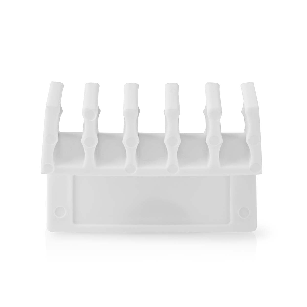 Kabelmanagement | Kabelclip | Click and Go | 2 Stück | Anzahl der Steckplätze: 5 Steckplätze | max. Kabeldicke: 7.1 mm | Polypropylene | Weiss