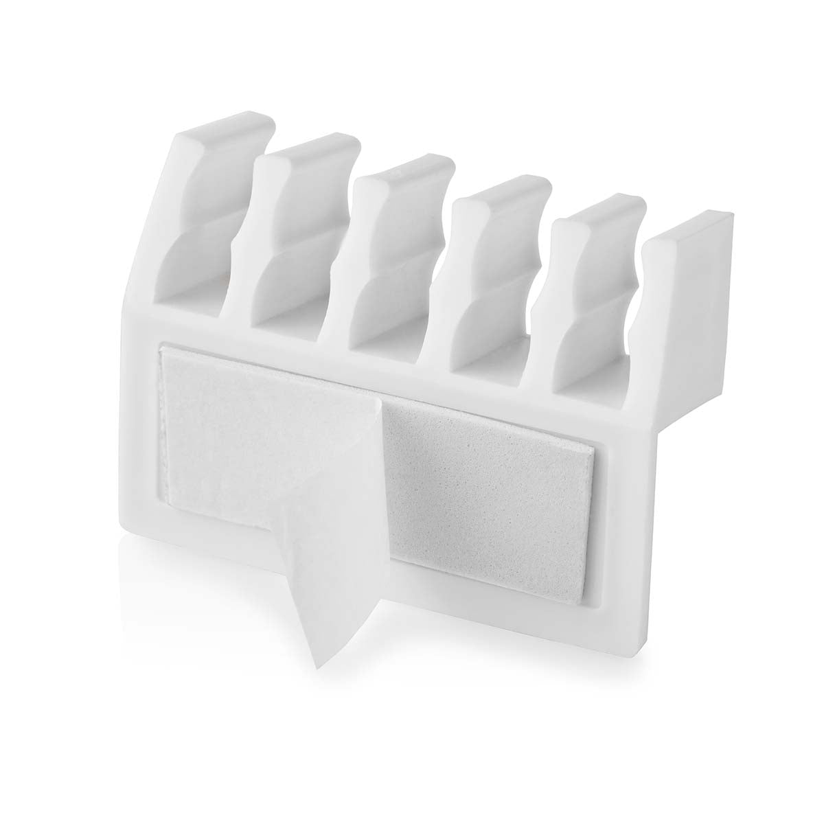 Kabelmanagement | Kabelclip | Click and Go | 2 Stück | Anzahl der Steckplätze: 5 Steckplätze | max. Kabeldicke: 7.1 mm | Polypropylene | Weiss