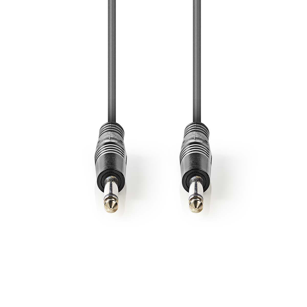 Mono-Audiokabel | 6.35 mm Stecker | 6.35 mm Stecker | Vernickelt | 1.50 m | Rund | PVC