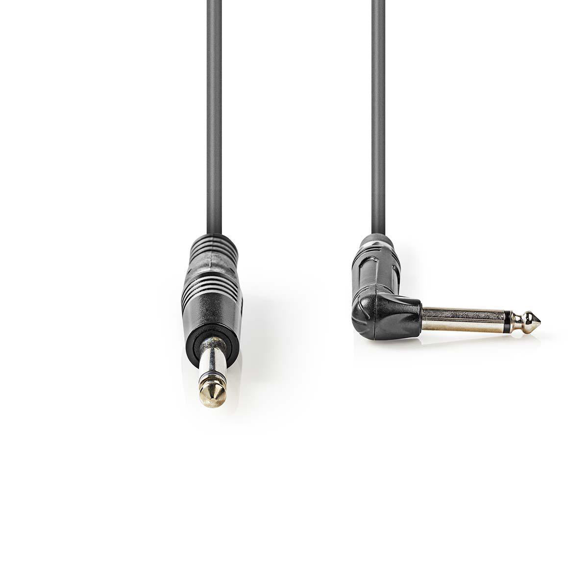 Mono-Audiokabel | 6.35 mm Stecker | 6.35 mm Stecker | Vernickelt | 3.00 m | Rund | PVC