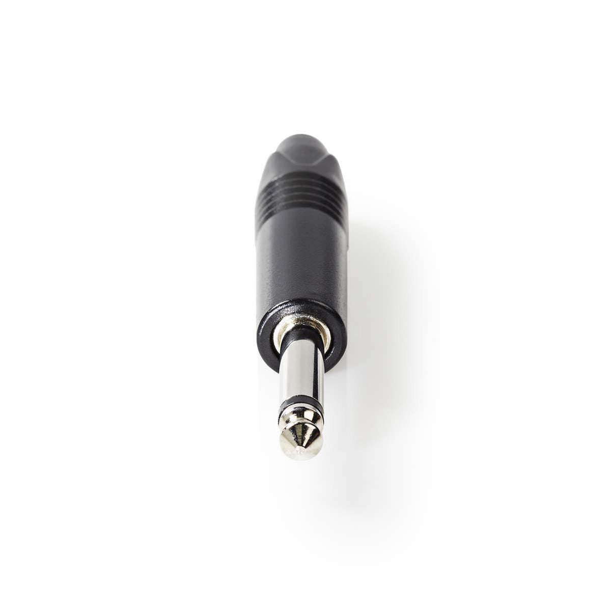 Audio-Anschluss | Gerade | Stecker | Vernickelt | Lot | Kabeleingangsdurchmesser: 6.0 mm | Aluminium | Schwarz | Plastikbeutel | 1 Stück