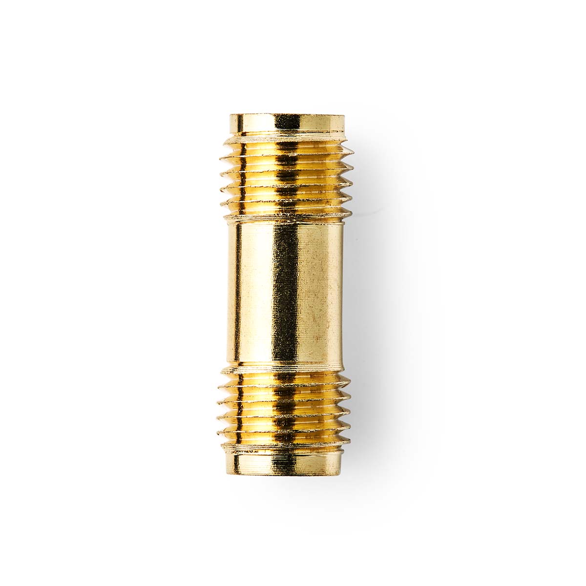 SMA Adapter | SMA-Buchse | SMA-Buchse | Vergoldet | 50 Ohm | Gerade | Kupfer | Gold | 2 Stück | Box