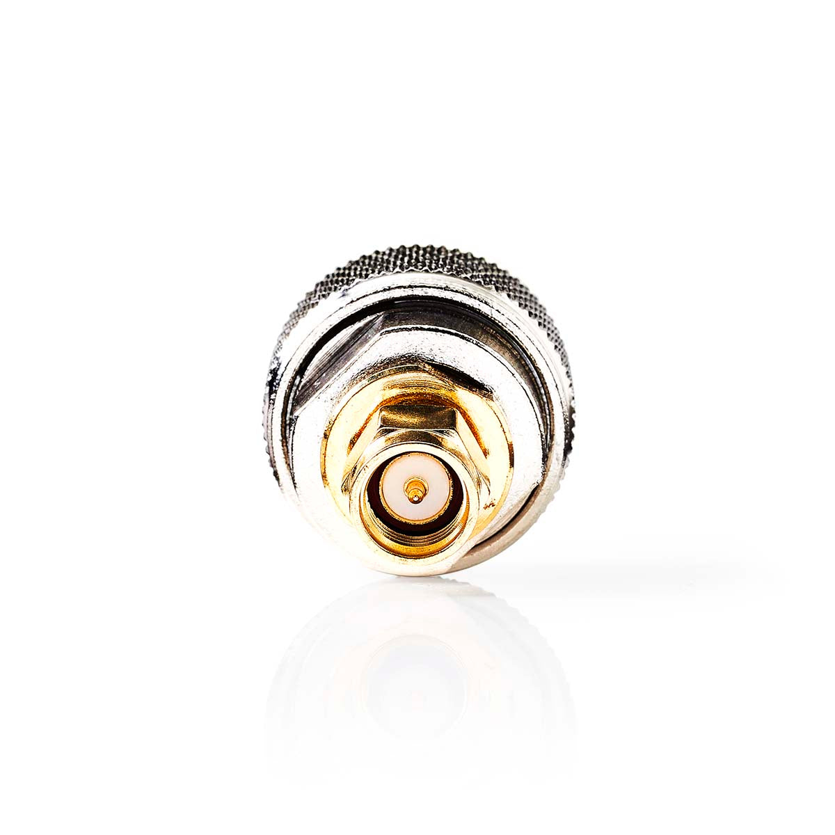 SMA Adapter | SMA-Stecker | N Stecker | Vergoldet | 50 Ohm | Gerade | Kupfer | Gold / Silber | 2 Stück | Box