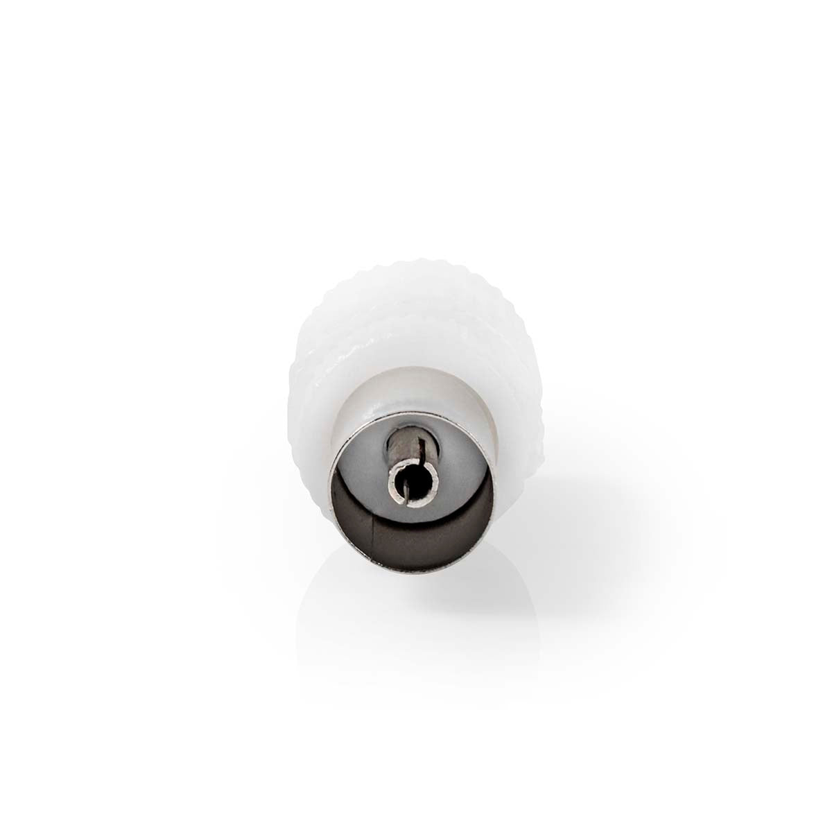 IEC (Coax) Stecker | Gerade | Buchse / Stecker | Vernickelt | 75 Ohm | Schraube | Kabeleingangsdurchmesser: 7.0 mm | Metall / PVC | Weiss | 2 Stück | Box