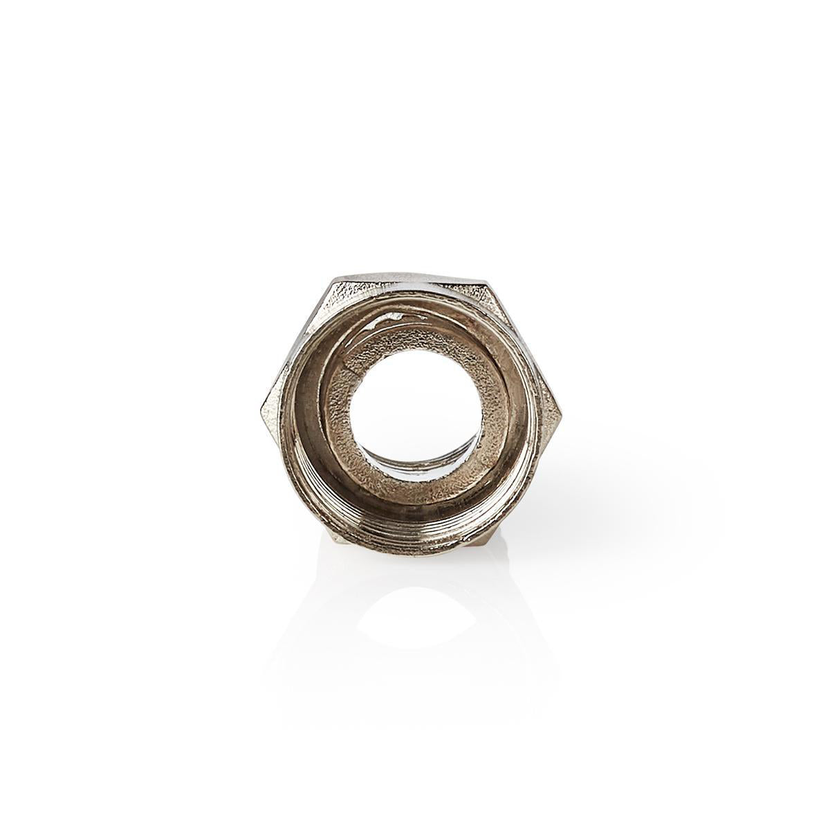 F-Stecker | Gerade | Stecker | Vernickelt | 75 Ohm | Twist-on | Kabeleingangsdurchmesser: 7.5 mm | Zinklegierung | Silber | 25 Stück | Plastikbeutel