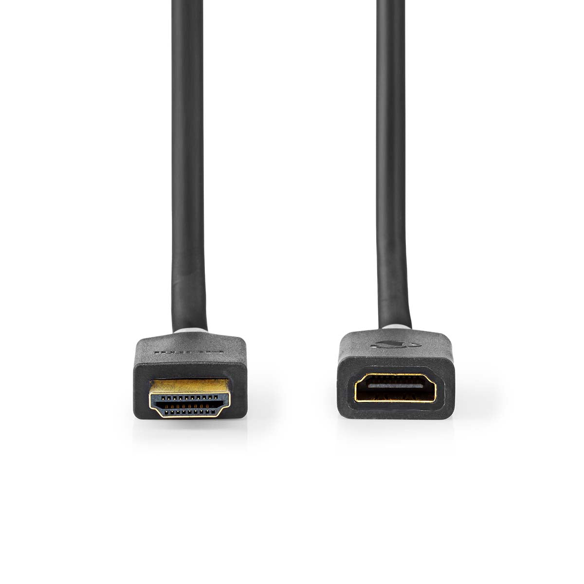 High Speed HDMI ™ Kabel mit Ethernet | HDMI™ Stecker | HDMI™ Buchse | 4K@60Hz | ARC | 18 Gbps | 1.00 m | Rund | PVC | Anthrazit | Box