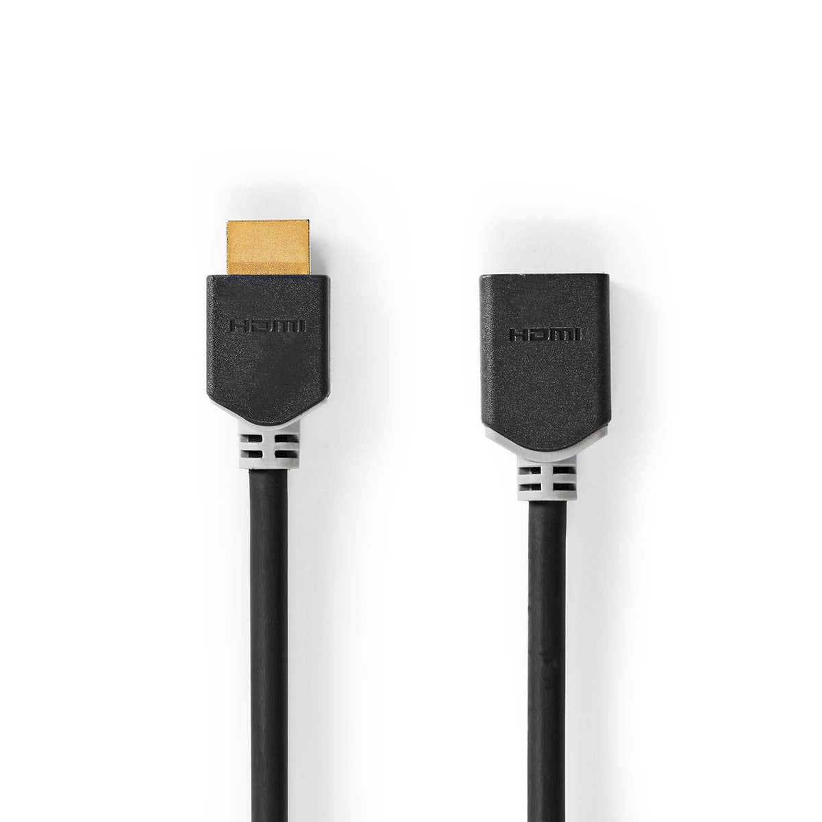 High Speed HDMI ™ Kabel mit Ethernet | HDMI™ Stecker | HDMI™ Buchse | 4K@60Hz | ARC | 18 Gbps | 1.00 m | Rund | PVC | Anthrazit | Box