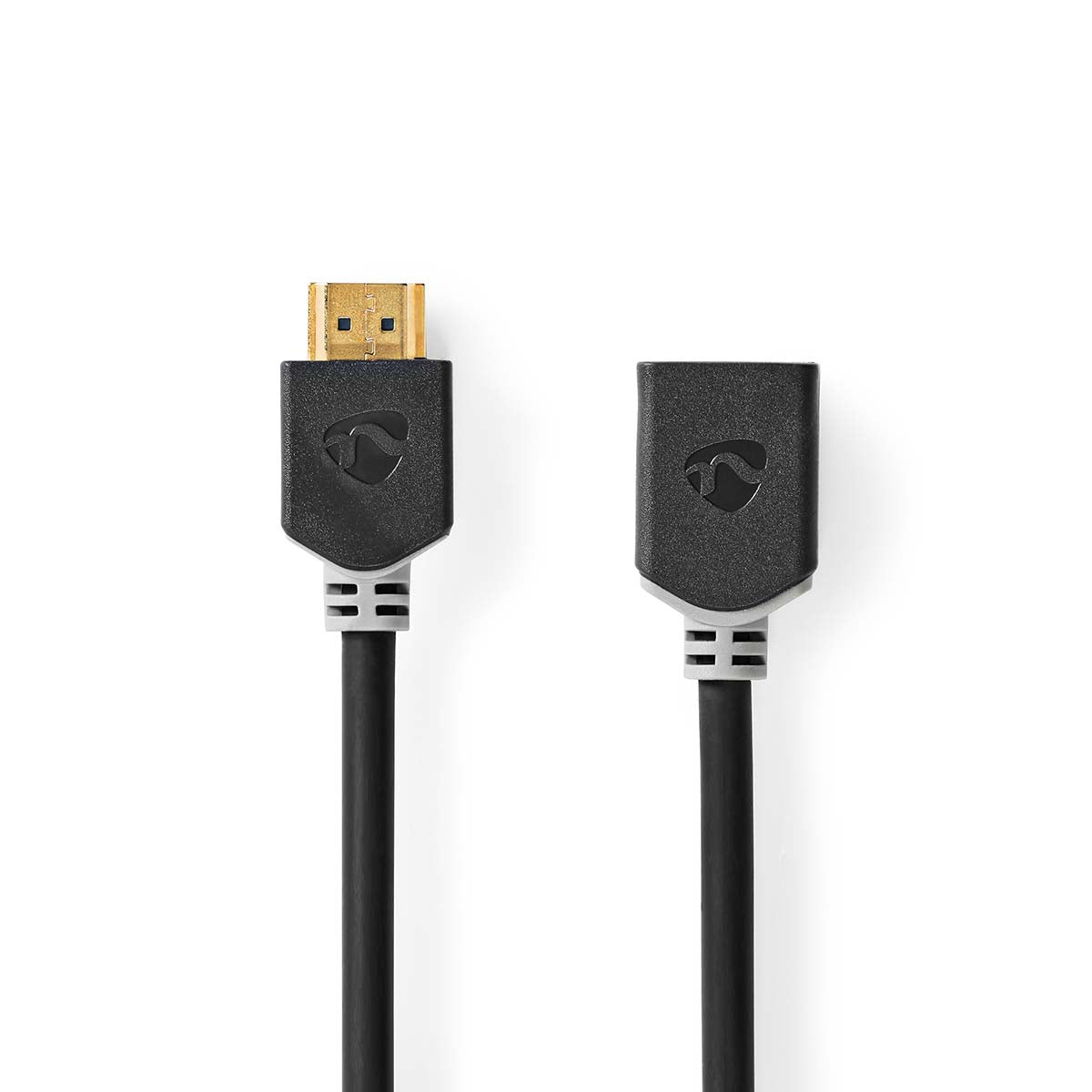 High Speed HDMI ™ Kabel mit Ethernet | HDMI™ Stecker | HDMI™ Buchse | 4K@60Hz | ARC | 18 Gbps | 1.00 m | Rund | PVC | Anthrazit | Box