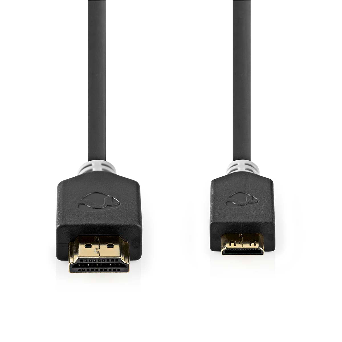 High Speed HDMI ™ Kabel mit Ethernet | HDMI™ Stecker | HDMI™ Mini Stecker | 4K@60Hz | 18 Gbps | 2.00 m | Rund | PVC | Anthrazit | Verpackung mit Sichtfenster