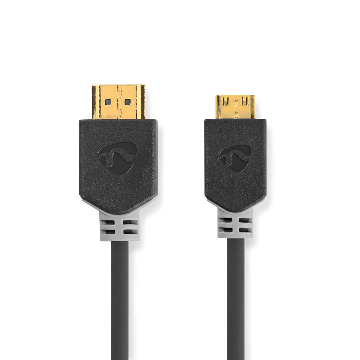 High Speed HDMI ™ Kabel mit Ethernet | HDMI™ Stecker | HDMI™ Mini Stecker | 4K@60Hz | 18 Gbps | 2.00 m | Rund | PVC | Anthrazit | Verpackung mit Sichtfenster