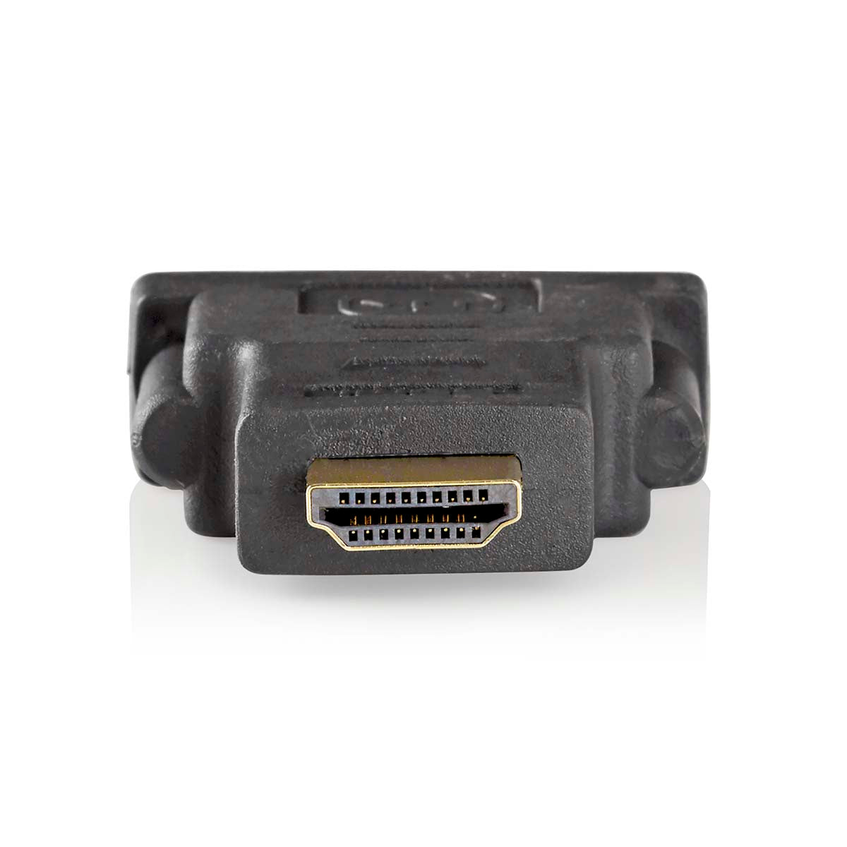 HDMI™ -Adapter | HDMI™ Stecker | DVI-D 24+1-Pin Buchse | Vergoldet | Gerade | ABS | Anthrazit | 1 Stück | Box