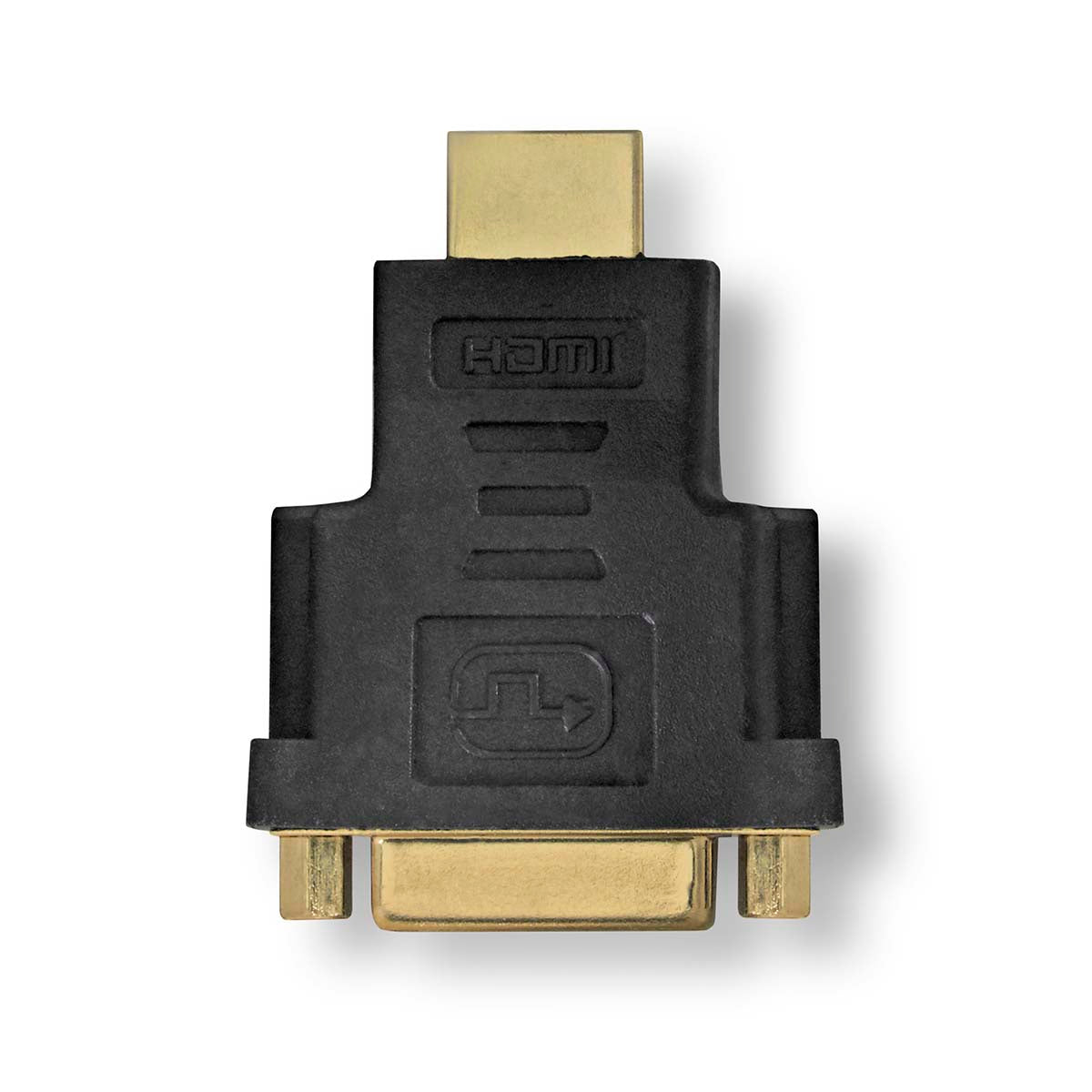 HDMI™ -Adapter | HDMI™ Stecker | DVI-D 24+1-Pin Buchse | Vergoldet | Gerade | ABS | Anthrazit | 1 Stück | Box