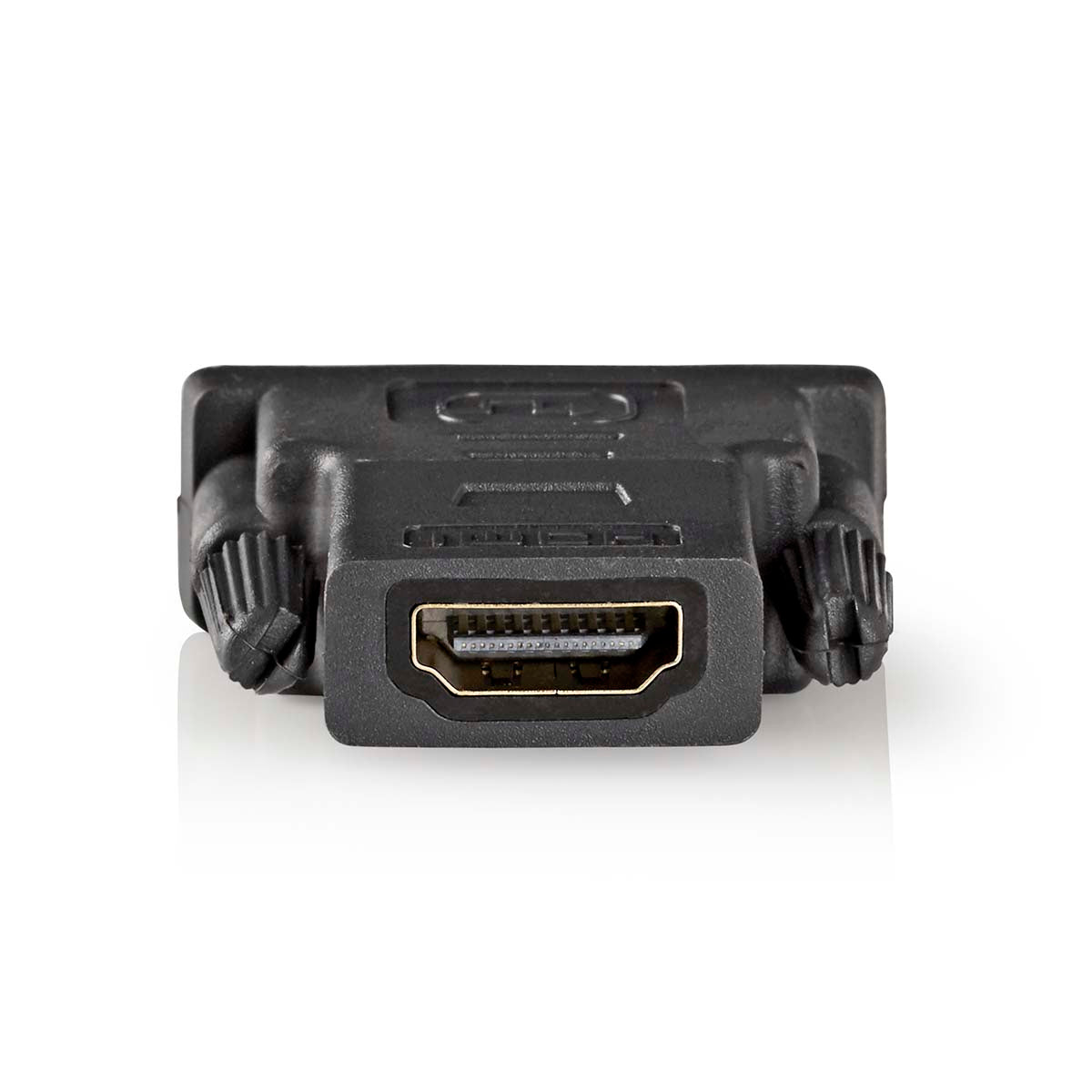 HDMI™ -Adapter | HDMI™ Buchse | DVI-D 24+1-Pin Stecker | Vergoldet | Gerade | PVC | Anthrazit | 1 Stück | Verpackung mit Sichtfenster