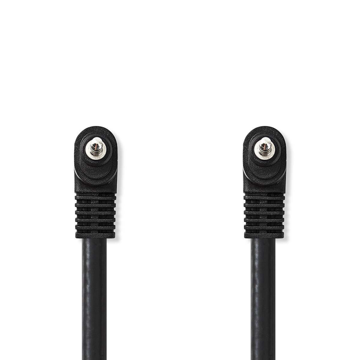 Audio-Video-Kabel | 3.5 mm Stecker | 3.5 mm Stecker | Vernickelt | 1.00 m | Rund | PVC | Schwarz