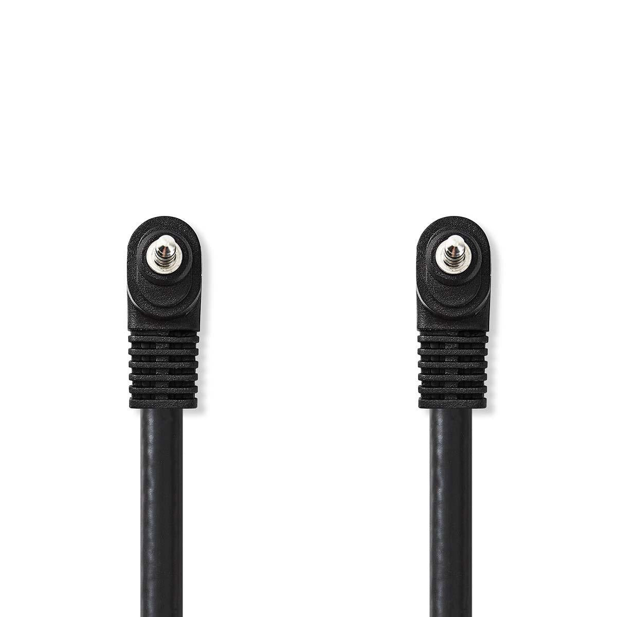 Audio-Video-Kabel | 3.5 mm Stecker | 3.5 mm Stecker | Vernickelt | 2.00 m | Rund | PVC | Schwarz