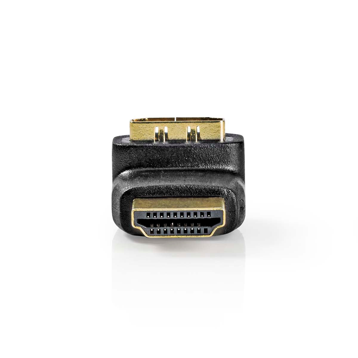 HDMI™ -Adapter | HDMI™ Stecker | HDMI™ Ausgang | Vergoldet | 270° abgewinkelt | ABS | Schwarz | 1 Stück | Box