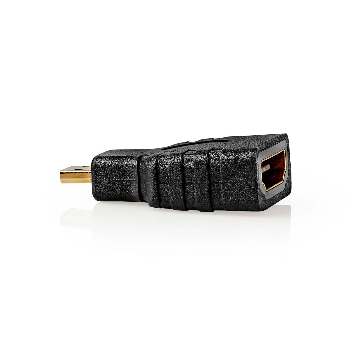 HDMI™ -Adapter | HDMI™ Micro Stecker | HDMI™ Ausgang | Vergoldet | Gerade | ABS | Schwarz | 1 Stück | Box