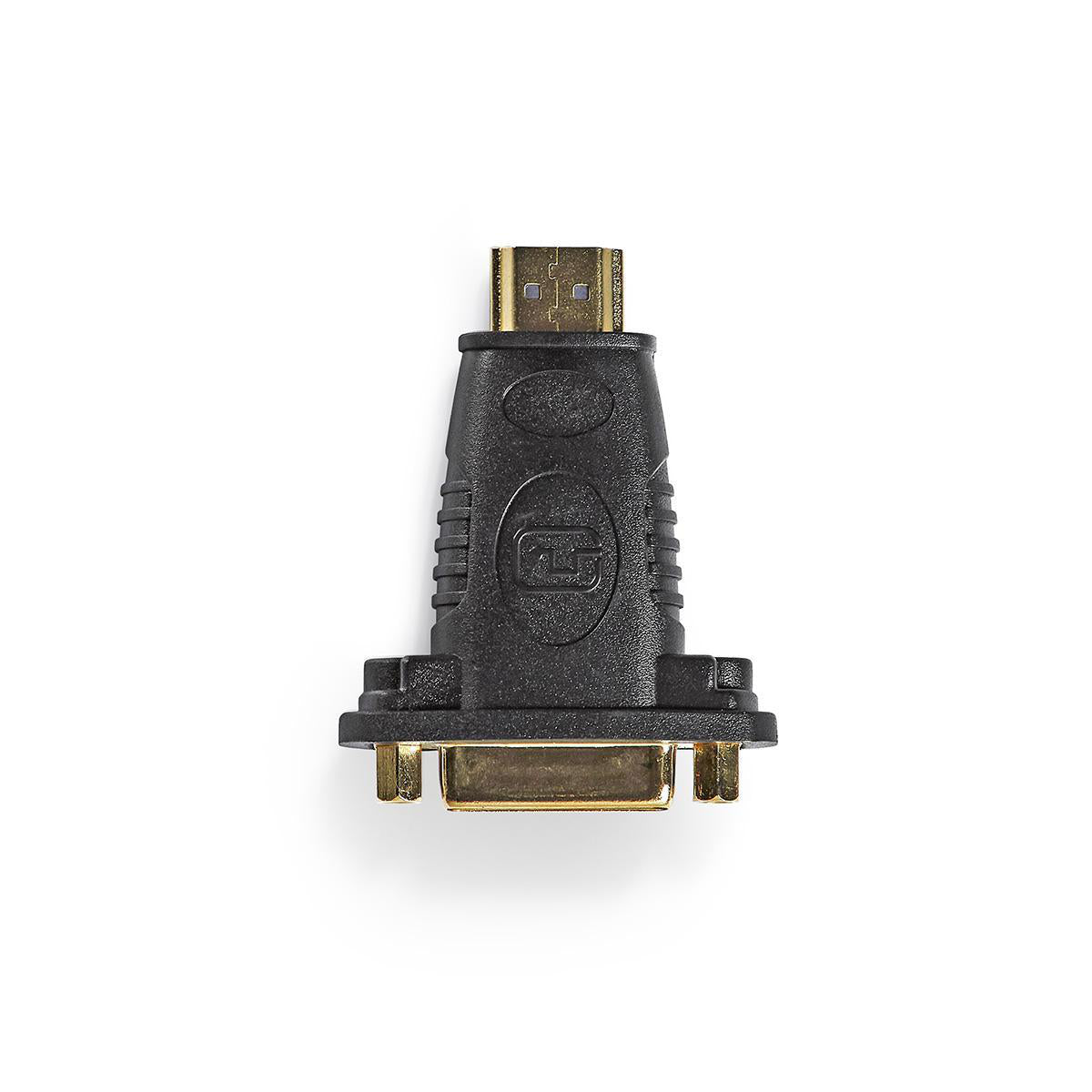 HDMI™ -Adapter | HDMI™ Stecker | DVI-D 24+1-Pin Buchse | Vergoldet | Gerade | ABS | Schwarz | 1 Stück | Box