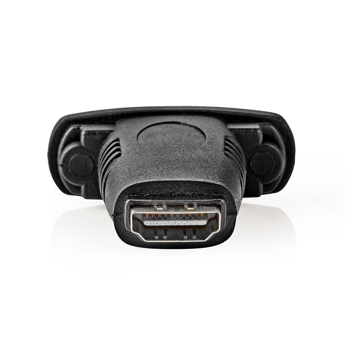 HDMI™ -Adapter | HDMI™ Eingang | DVI-D 24+1-Pin Buchse | Vernickelt | Gerade | ABS | Schwarz | 1 Stück | Box