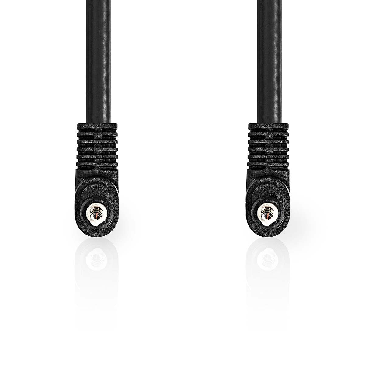 Audio-Video-Kabel | 3.5 mm Stecker | 3.5 mm Stecker | Vernickelt | 2.00 m | Rund | PVC | Schwarz