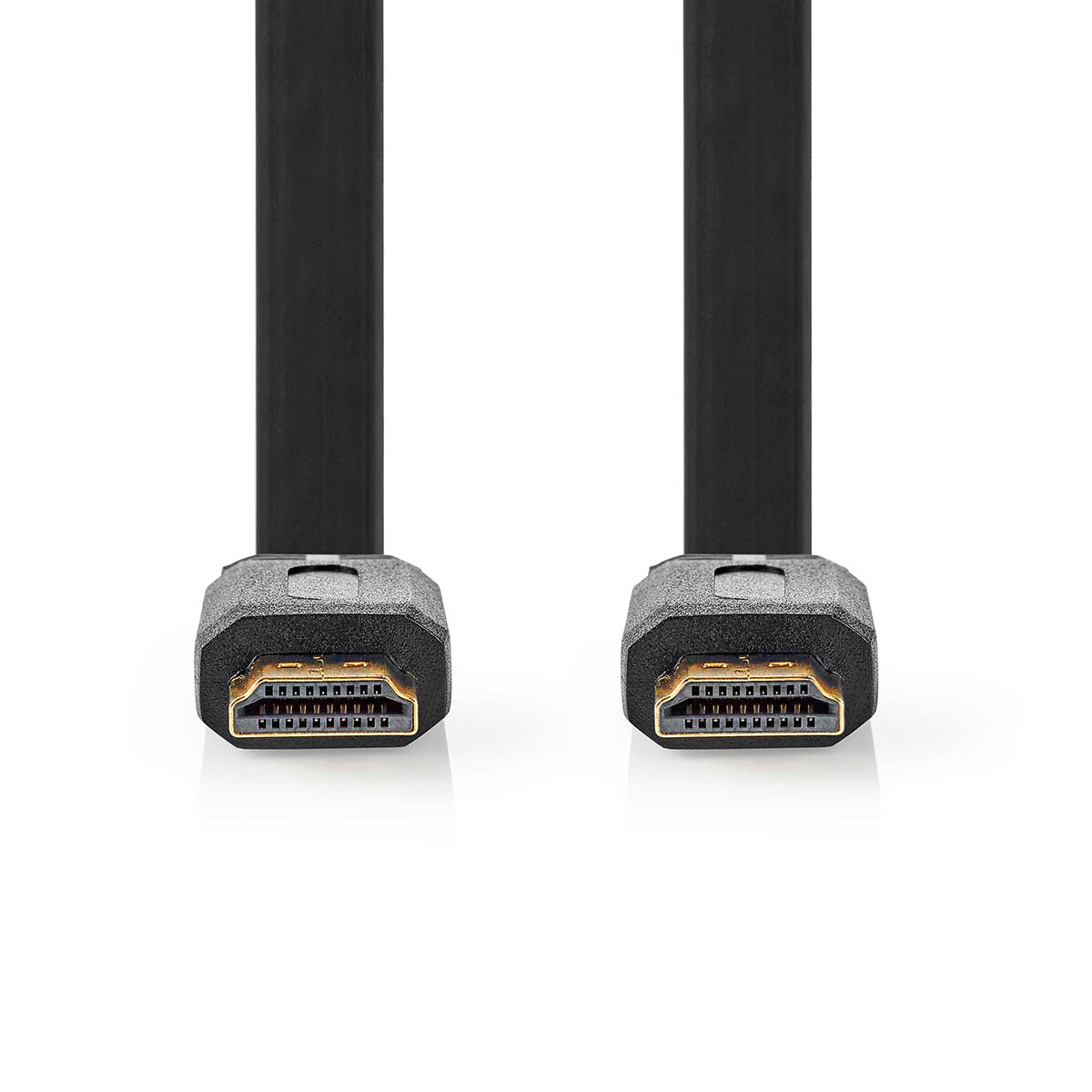 High Speed HDMI ™ Kabel mit Ethernet | HDMI™ Stecker | HDMI™ Stecker | 4K@30Hz | 10.2 Gbps | 10.0 m | Flach | PVC | Schwarz | Label