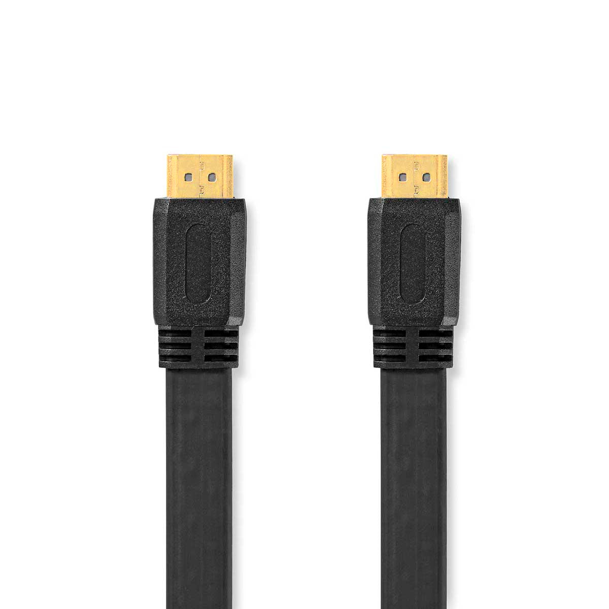 High Speed HDMI ™ Kabel mit Ethernet | HDMI™ Stecker | HDMI™ Stecker | 4K@30Hz | 10.2 Gbps | 10.0 m | Flach | PVC | Schwarz | Label