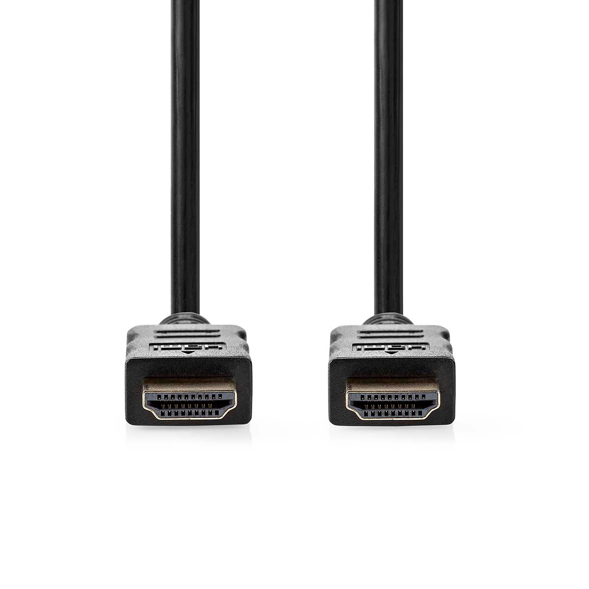 High Speed HDMI ™ Kabel mit Ethernet | HDMI™ Stecker | HDMI™ Stecker | 4K@30Hz | ARC | 10.2 Gbps | 10.0 m | Rund | PVC | Schwarz | Aufhänger