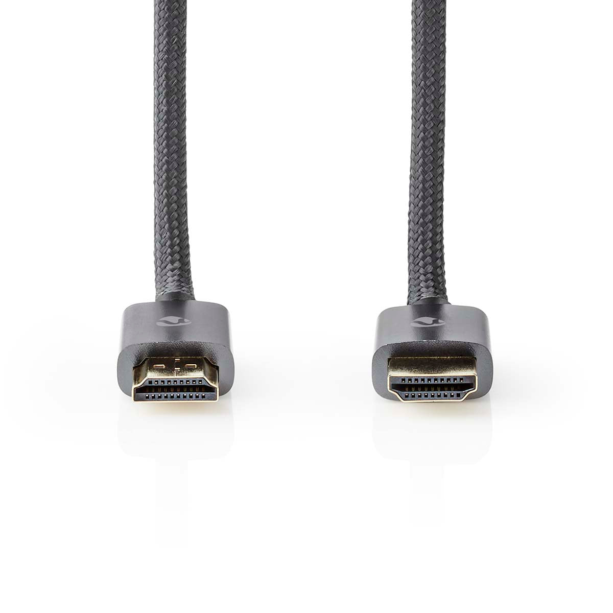 High Speed HDMI ™ Kabel mit Ethernet | HDMI™ Stecker | HDMI™ Stecker | 4K@60Hz | ARC | 18 Gbps | 1.00 m | Rund | Baumwolle | Grau / Gun Metal Grau | Verpackung mit Sichtfenster