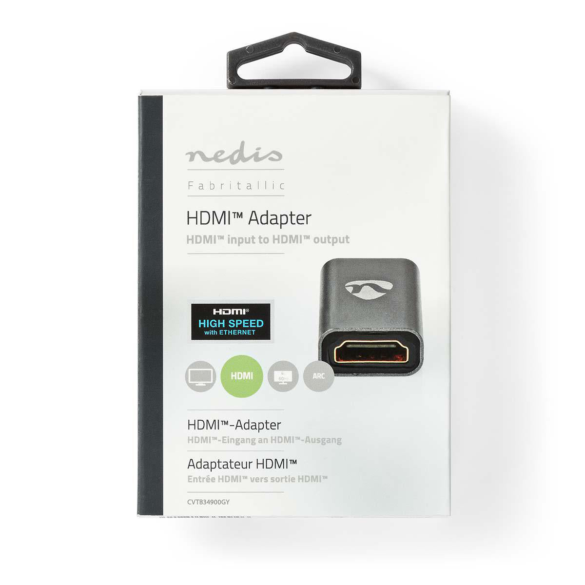 HDMI ™ Repeater | 20.0 m | 4K@30Hz | 10.2 Gbps | Aluminium | Gun Metal Grau