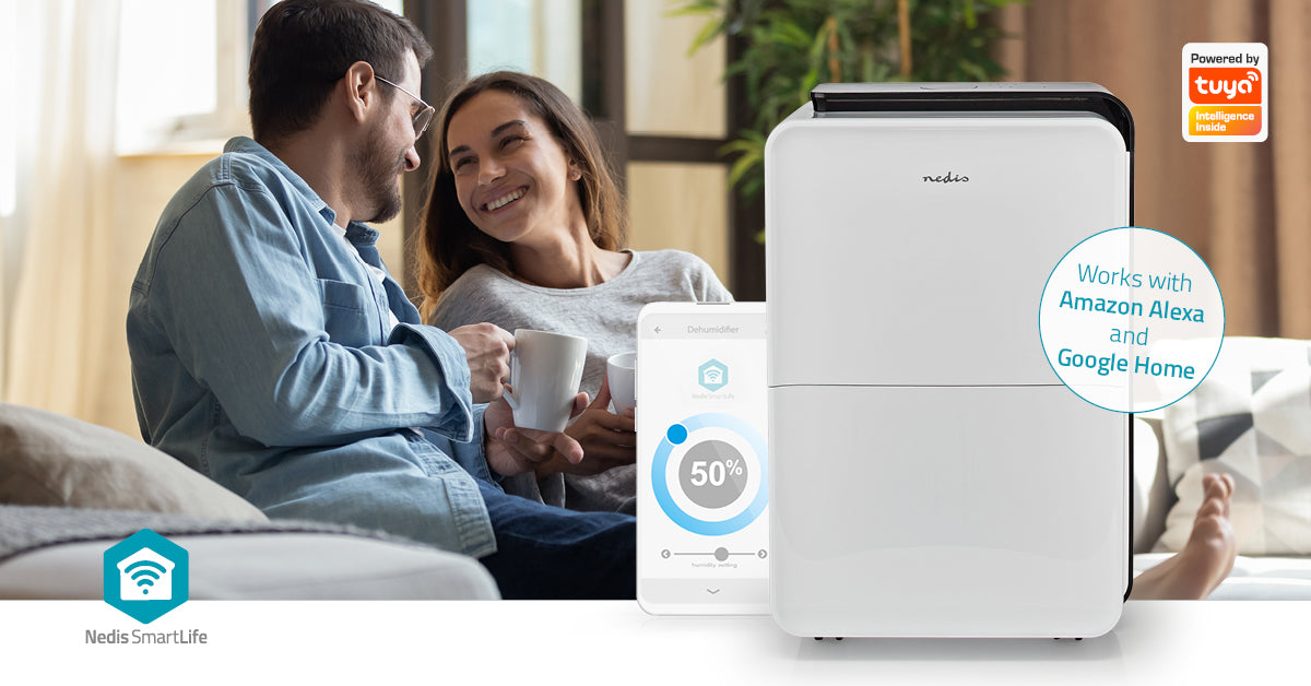 SmartLife Luftentfeuchter | Wi-Fi | 30 l/Tag | Entfeuchtung / Kontinuierlich / Trockene wäsche / Belüftung | Android™ / IOS | Einstellbarer hygrostat | 210 m³/h