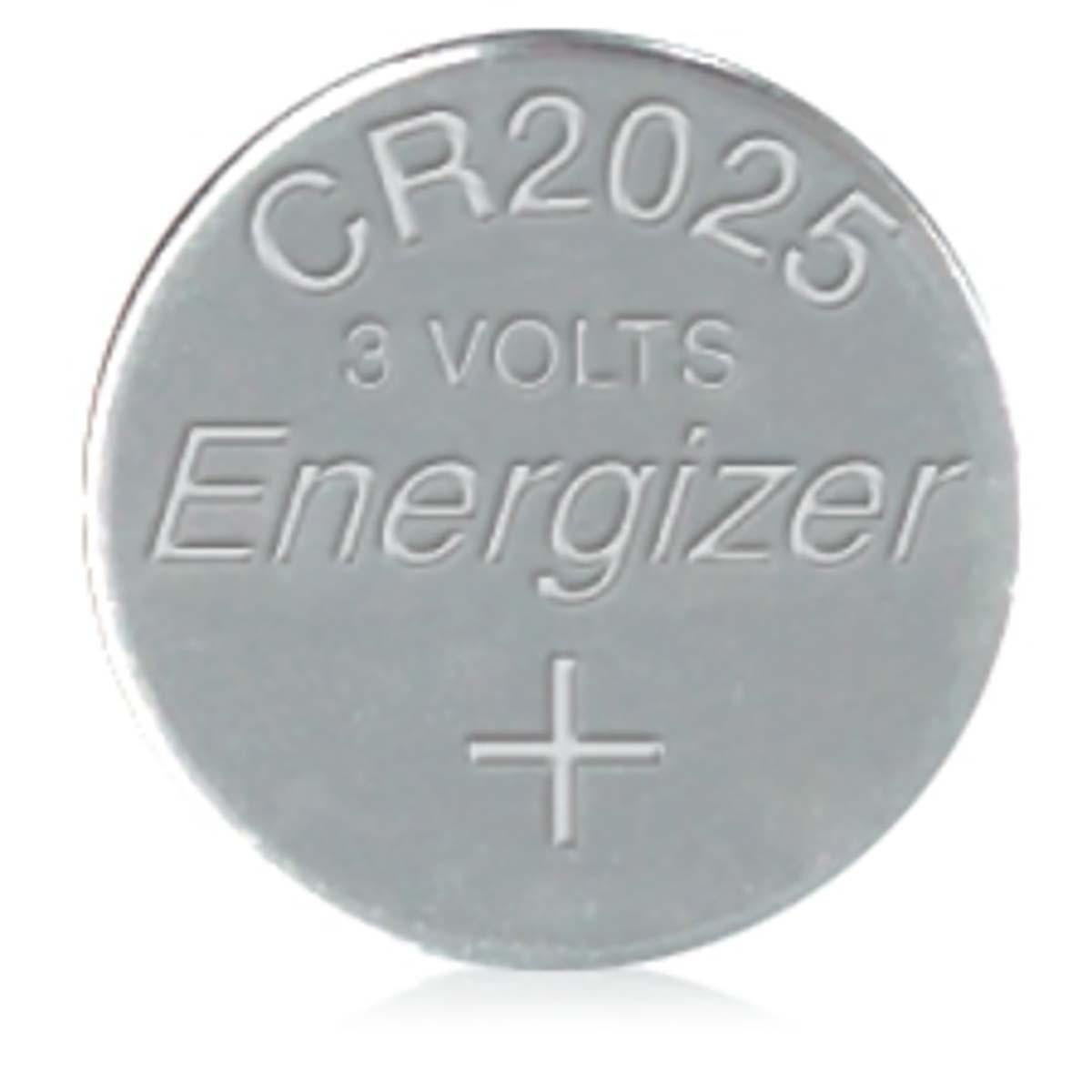 Lithium-Knopfzellenbatterie CR2025 | 3 V DC | 2-Blister | Silber