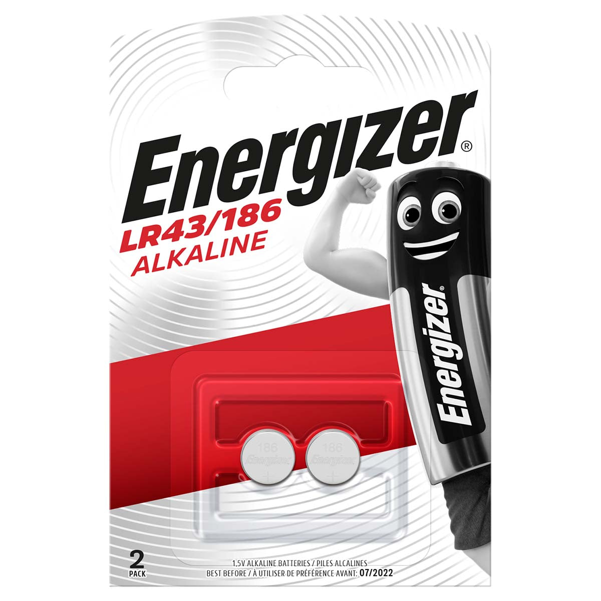 Alkaline Batterie LR43 | 1.5 V | 2-Blister