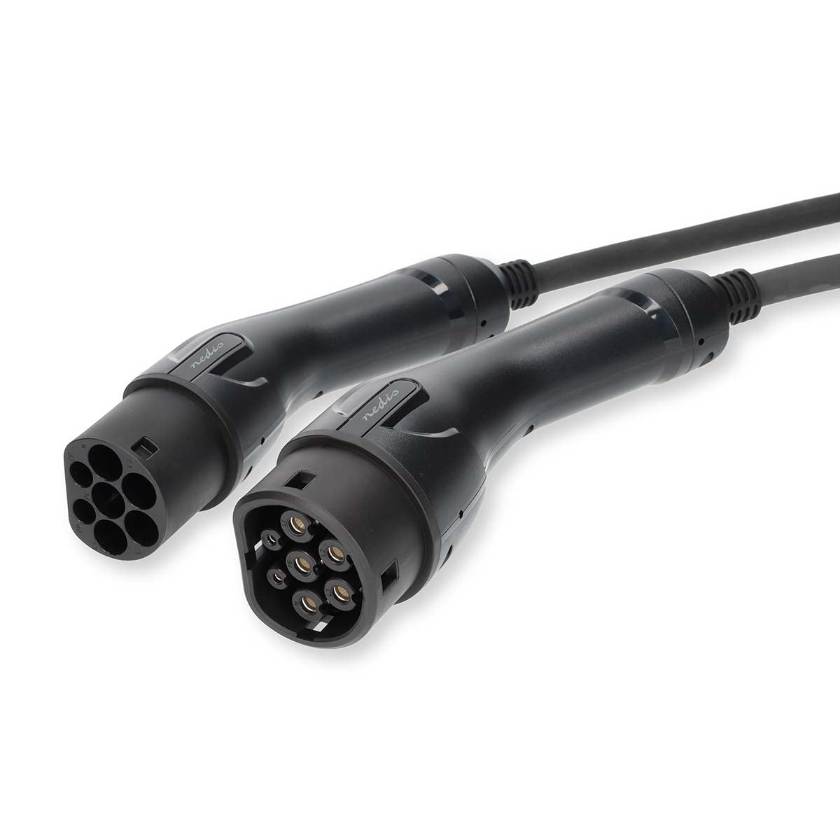 Kabel für Elektrofahrzeuge | Cable Type 2 | 16 A | 22000 W | 3-Phasen | 5.00 m | Schwarz | Kartonverpackung