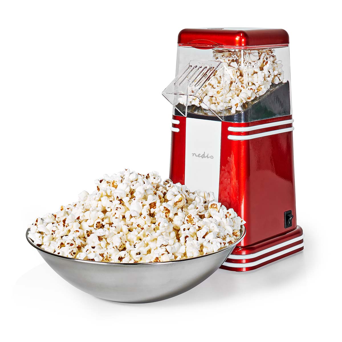 Popcorngerät | 1200 W | 2 - 4 min | Red / Weiss