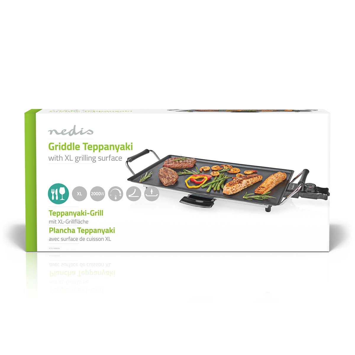 Teppanyaki-Tischgrill | Backfläche (L x B): 47.5 x 26.5 cm | 5 Wärmeeinstellungen