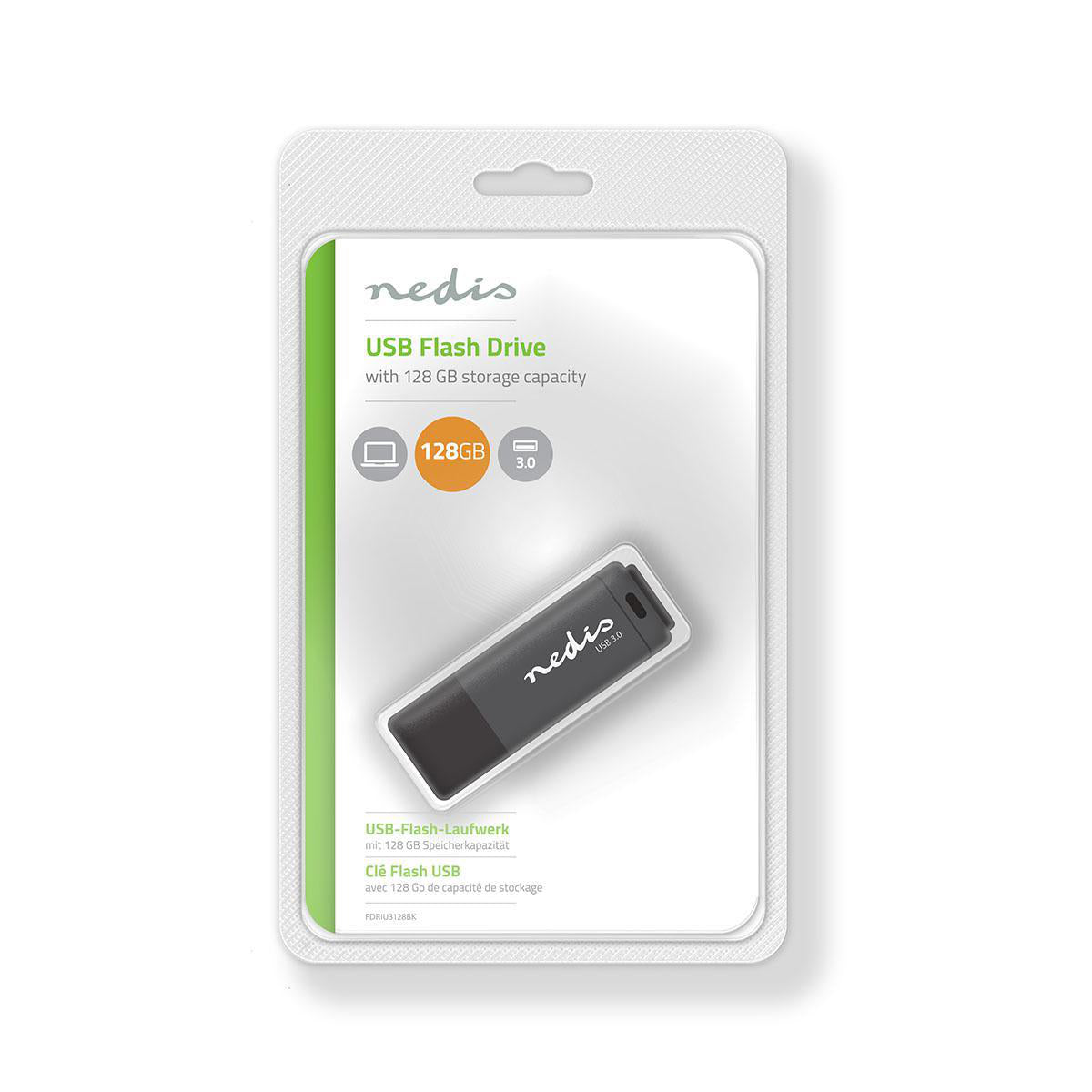 Flash Laufwerk | 128 GB | USB Type-A | Lesegeschwindigkeit: 80 MB/s | Schreibegeschwindigkeit: 10 MB/s