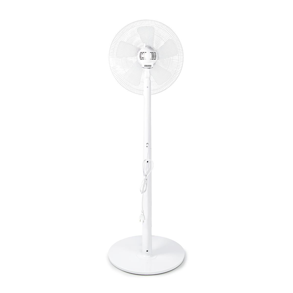 Standventilator | Durchmesser: 400 mm | 3-Geschwindigkeitsstufen | Oszillation | 45 W | LED | Abschalt-Timer | Fernbedienung | Weiss
