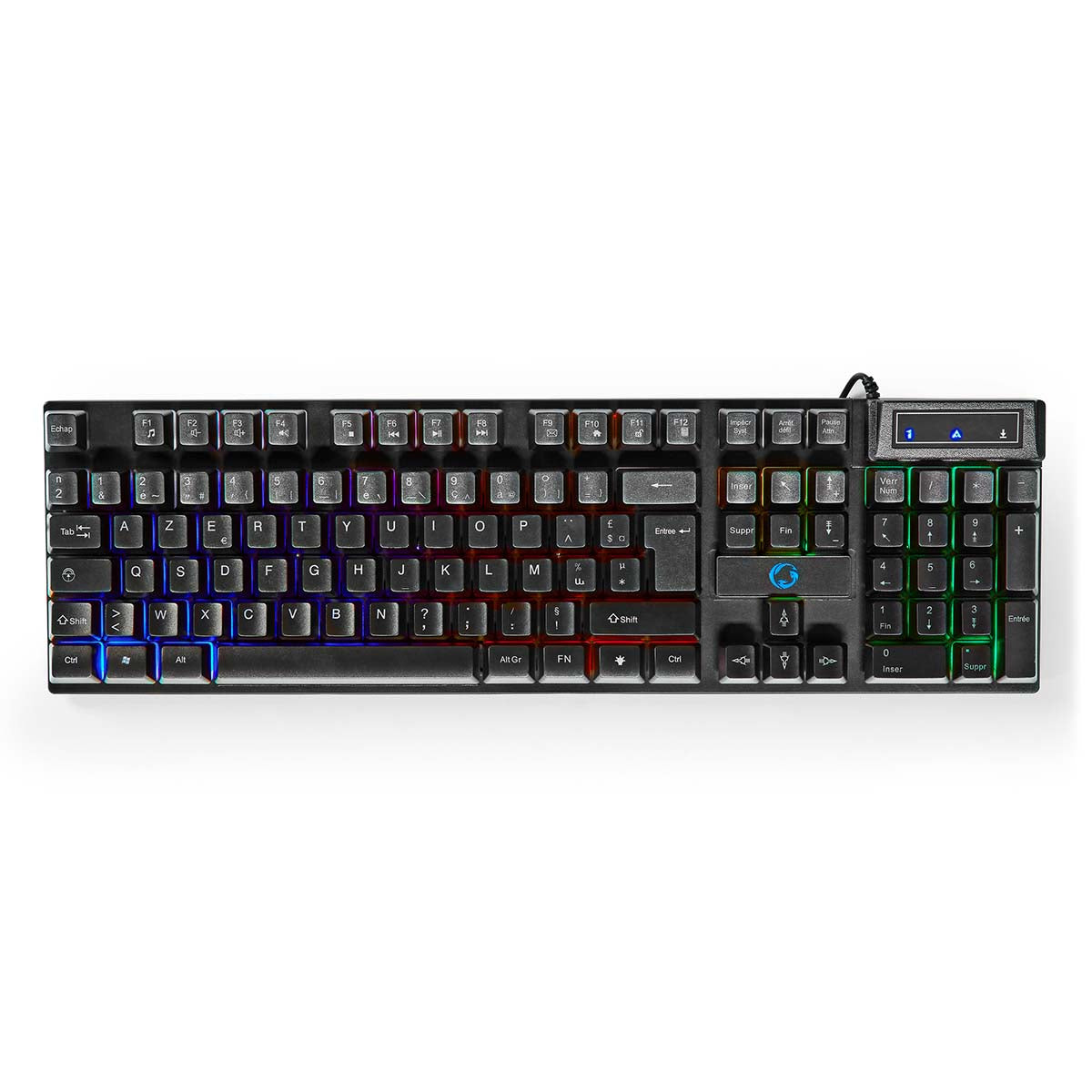 Gaming Combo Kit | 5-in-1 | Tastatur, Headset, Maus und Mauspad | Schwarz | AZERTY | FR-Layout