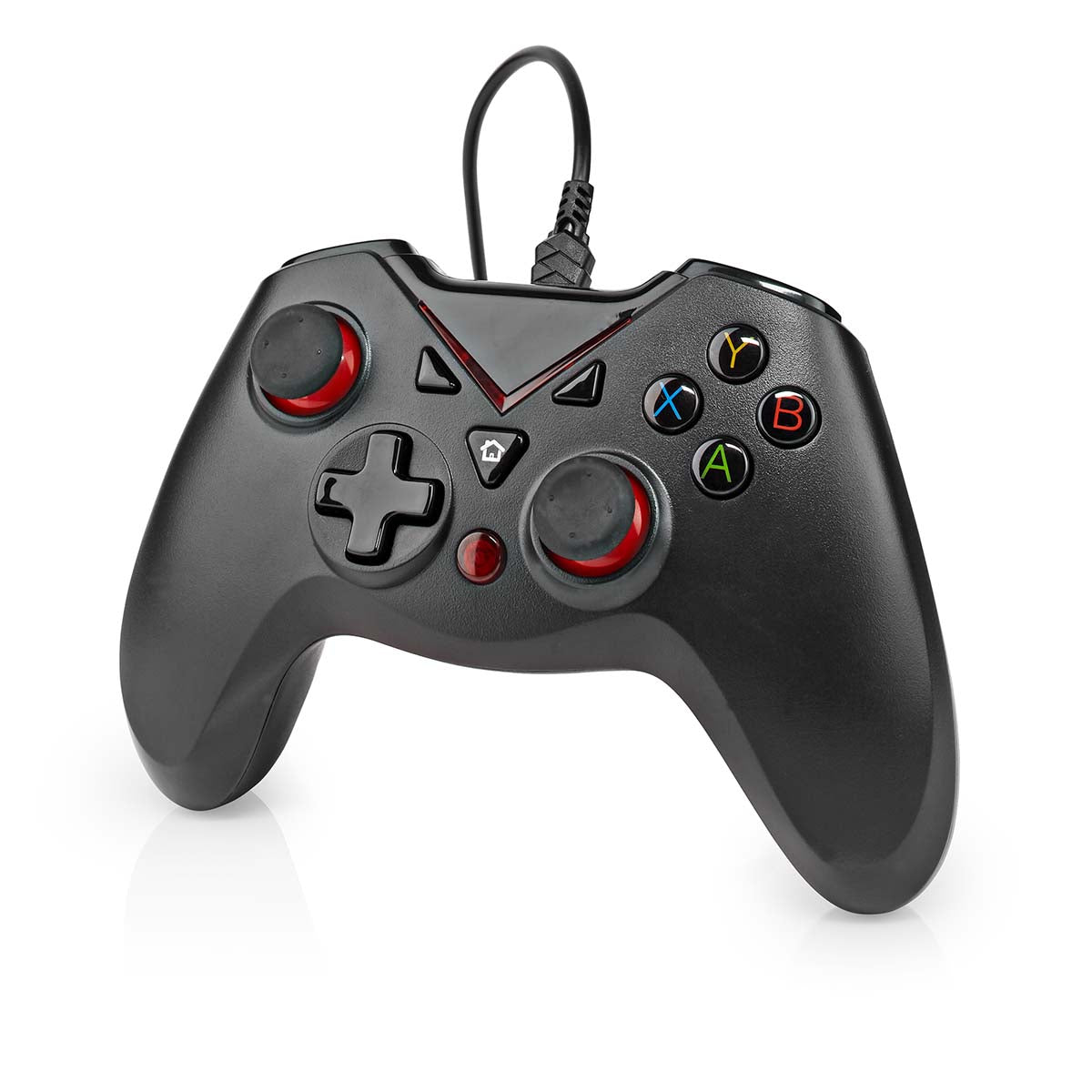 Gamepad | USB Type-A | Stromversorgung über USB | PC | Anzahl Knöpfe: 12 | Kabellänge: 1.60 m | Schwarz