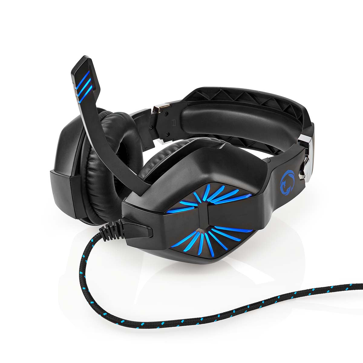 Gaming Headset | Über Ohr | Stereo | USB Type-A / 2x 3.5 mm | Klappbarer Mikrofon | 2.20 m | LED