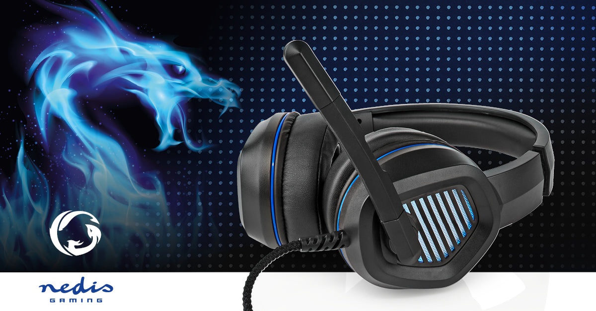 Gaming Headset | Über Ohr | Surround | USB Type-A | Klappbarer Mikrofon | 2.10 m | LED