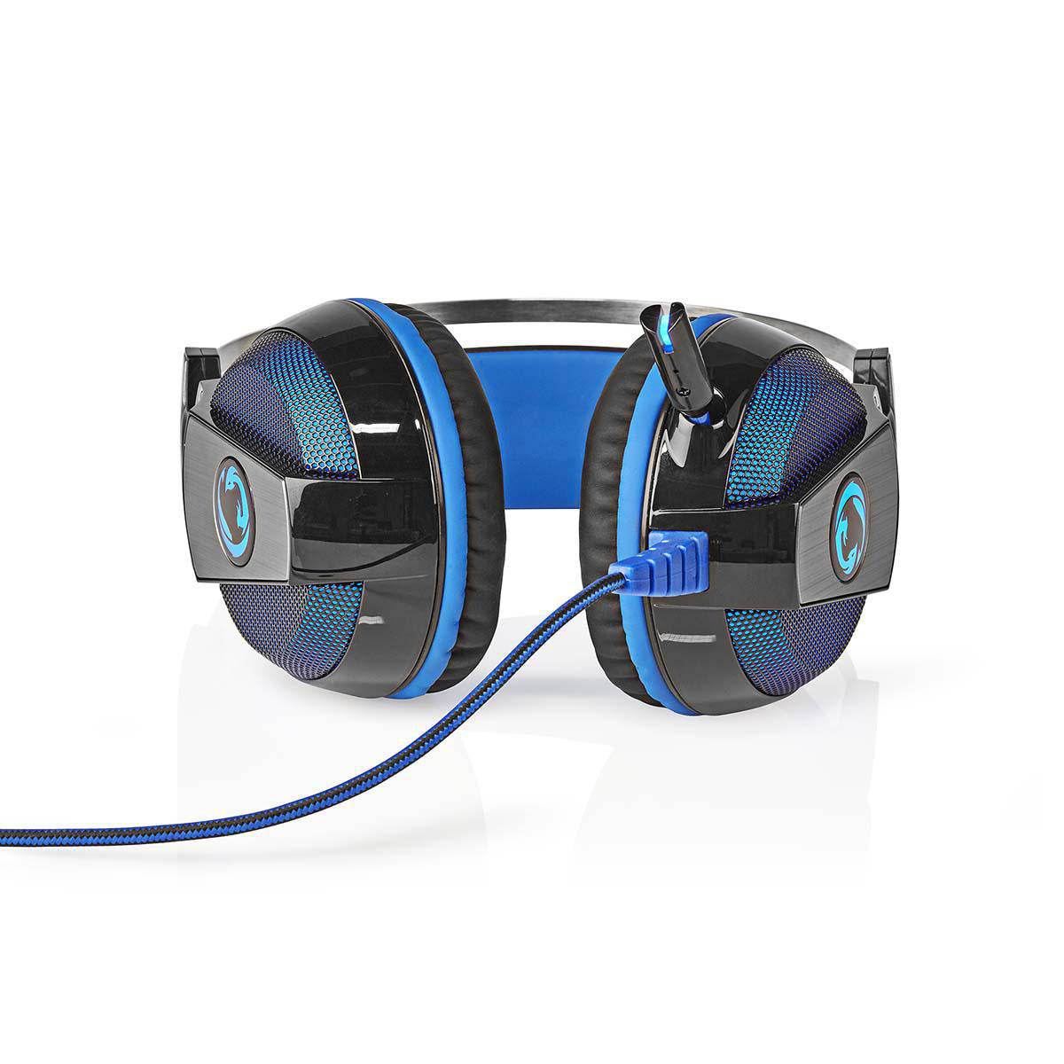 Gaming Headset | Über Ohr | Surround | USB Type-A | Biegbar & einziehbare Mikrofon | 2.10 m | Normale Beleuchtung